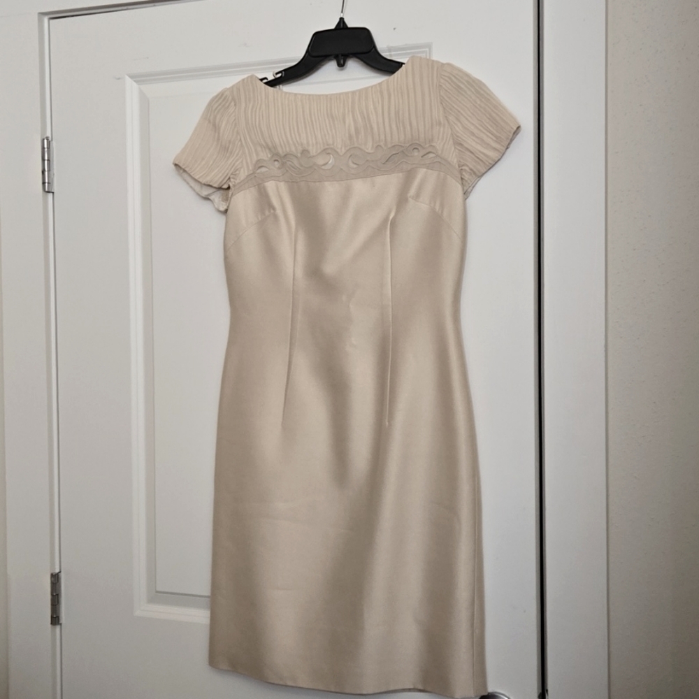 Vintage 60s designer dress in cream